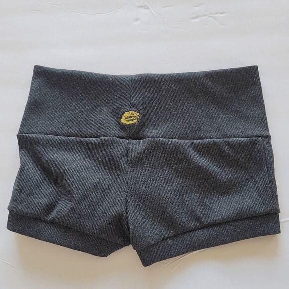 California Kisses juniors charcoal high waisted swim shorts pockets size S slim - Picture 6 of 6